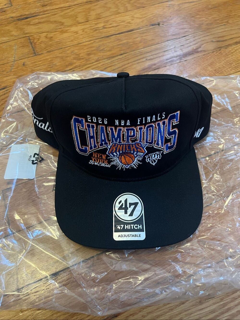 Kith x New York Knicks 2026 NBA Finals Champions ’47 Hitch Snapback Hat – Black